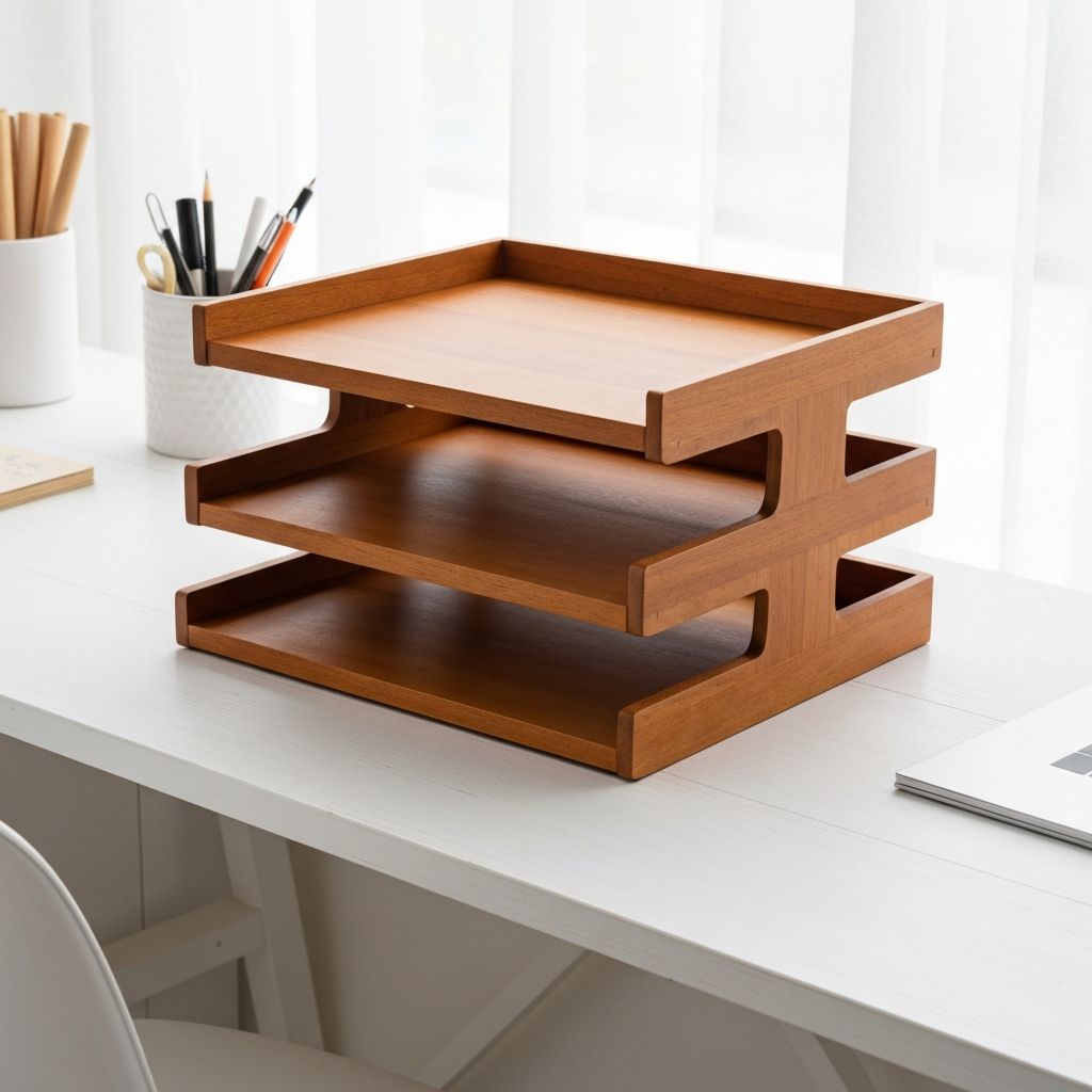 3단 서류 트레이